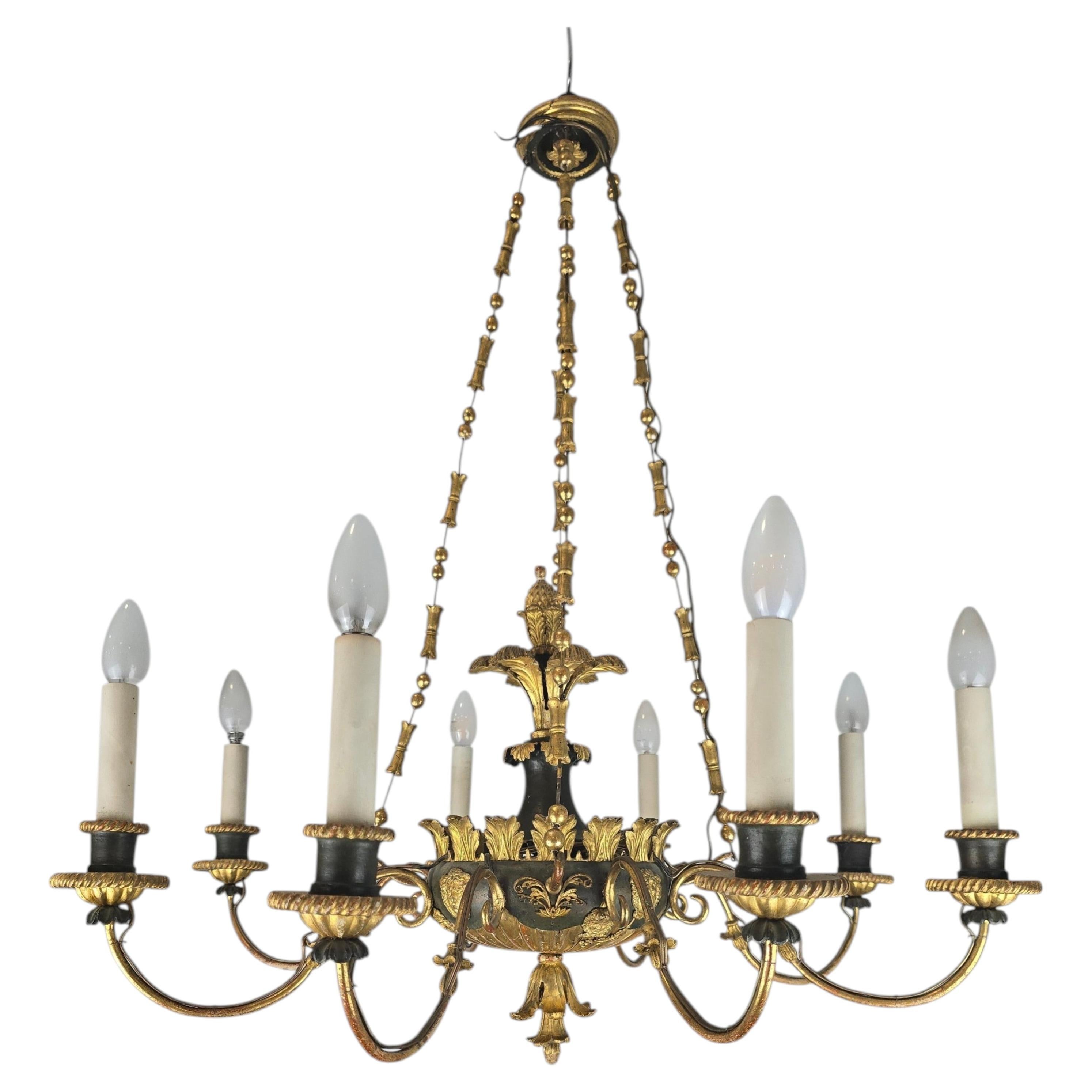 Empire Biedermeier Chandelier Attributed to the Circle of Josef Danhauser