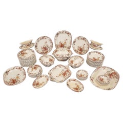 Large 85-Piece Fleury Faïenceries de Sarreguemines Dinner Service