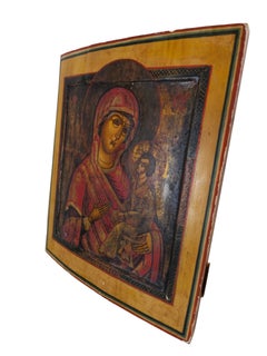 Russian Orthodox Icon of the Tikhvin Mother of God, circa 1900