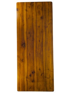 Rustic Spanish Walnut and Oak Dining Table with Six Carved Chairs, Circa 1900