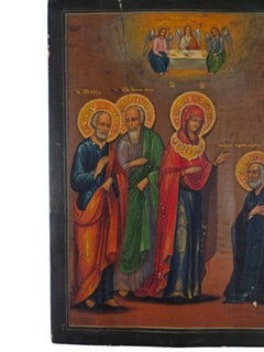 Russian Icon of the Appearance of the Mother of God to St. Sergius of Radonezh