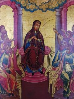 Russian Icon of the Descent of the Holy Spirit (Pentecost), circa 1820