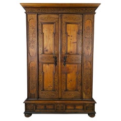 Salzburg Renaissance Cabinet, Dated 1685, Walnut and Softwood