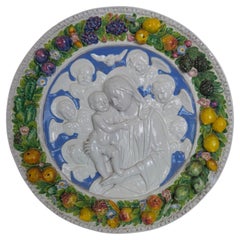 Florentine Ceramic/Terracotta Relief of the Madonna and Child