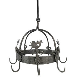 Wrought Iron Speckkrone / Kitchen Crown, Late 18th Century
