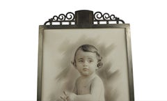 Rare Wrought-Iron Jugendstil/Art Deco Frame, circa 1920, Impressive quality