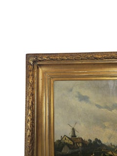 Monumental Harbor Scene by Peter Bücken, 180 × 124 cm