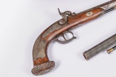 19th Century Cased Pair of Duelling Pistols of Belgian Manufacture