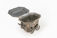 19th Century British Toleware Coal Scuttle