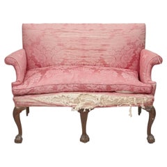 Canapé en acajou du XIXe siècle, de style Chippendale