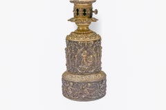 Late 19th Century Neoclssical Pair of Brass Table Lamps
