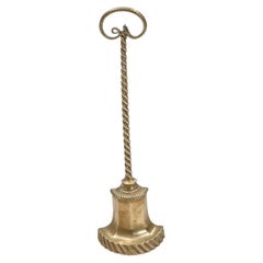 19th Century Regency Serpent-Handled Brass Door Stop