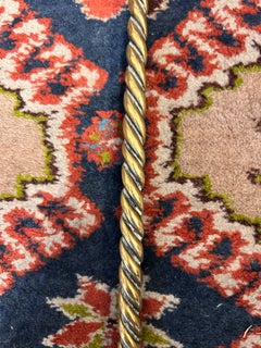 19th Century Regency Serpent-Handled Brass Door Stop