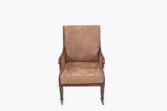 Early 19th Century Regency Pair of Mahogany Bergere Library Chairs