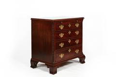 Early 19th Century George III Bachelor’s Flame Mahogany Four-Drawer Chest