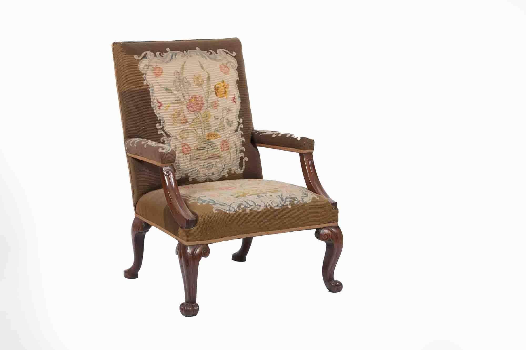 Gainsborough-Sessel aus dem 19. Jahrhundert (George III.) im Angebot