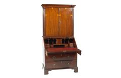 Early 19th Century George III Mahogany Bureau Bookcase