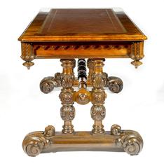 Early 19th Century William IV Walnut Library Table