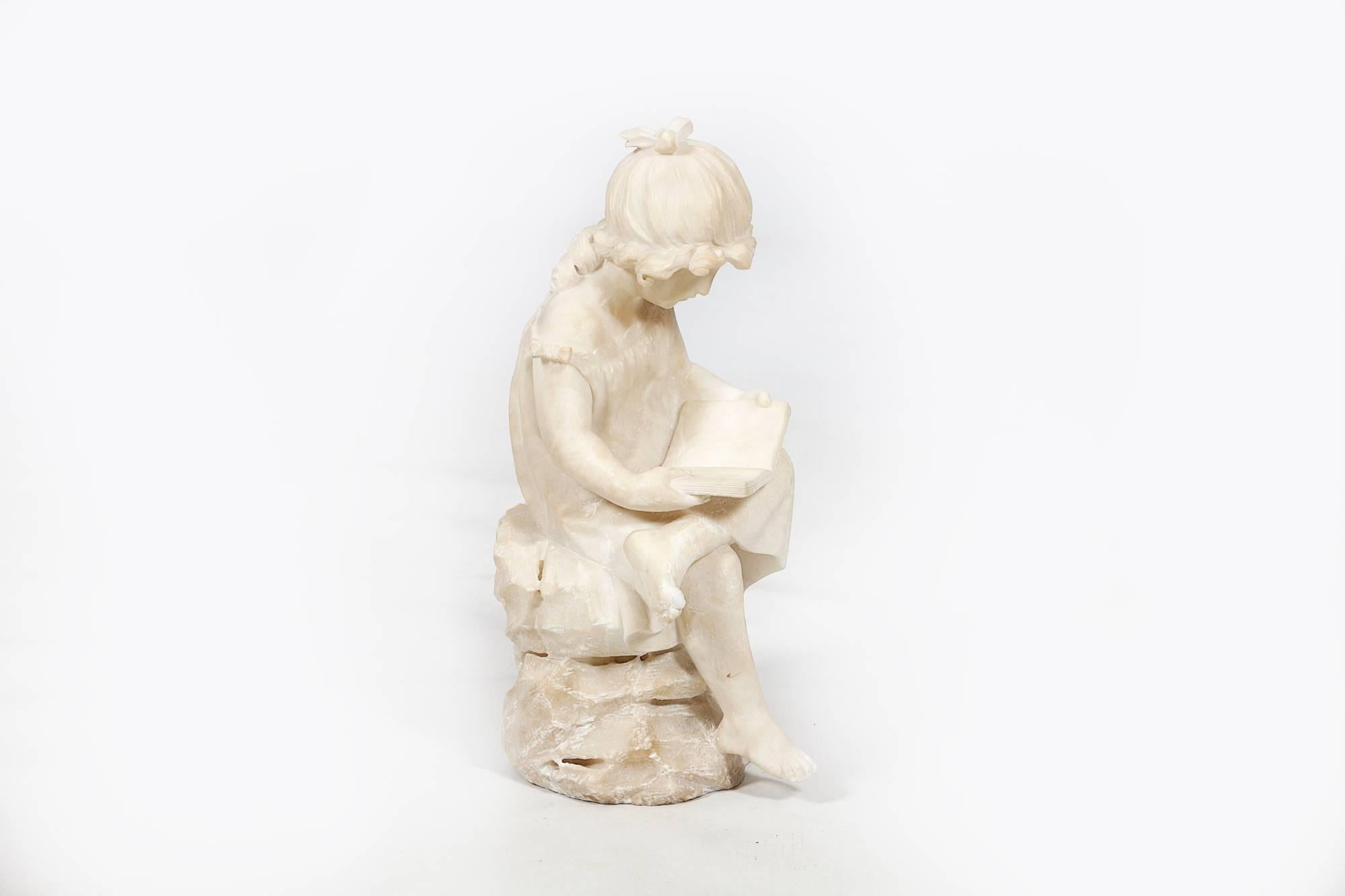 marble girl statue