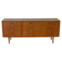 Arne Vodder Teak Dresser Wooden Lowboy Chest of Drawers Denmark MCM 1960s