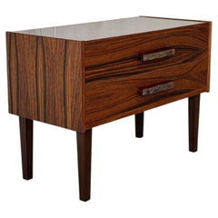 Rosewood Small Dresser Wooden Nightstand Compact Dresser MCM 1960s