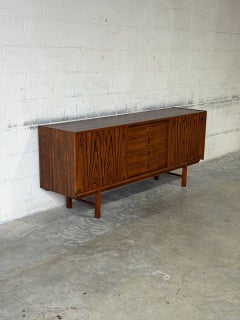 Rosewood Low Credenza Sideboard Ladoga by Erik Wortz Sweden MCM 1960s