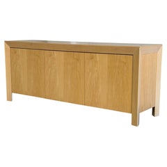 Skovby Blonde Maple 3-Door Сredenza with Hidden Drawer Danish Vintage Design