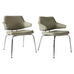 Jacob Jensen for Duba Conference Chairs, Chrome Base, Denmark, 1970s