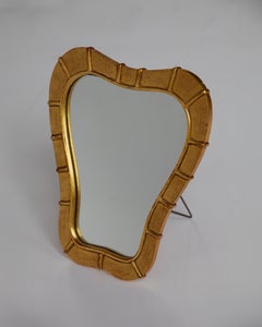Italian Gilt Wood Table Mirror, Italy, 1950s