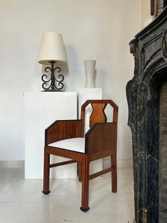 Art Deco Armchair in the Amsterdam School Style, Netherlands, circa 1930