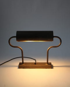 Florian Schulz Solid Brass Desk Lamp, Germany, 1970s