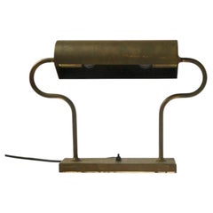 Florian Schulz Solid Brass Desk Lamp, Germany, 1970s