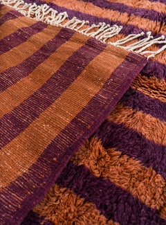 Hand-Knotted Amazigh Berber Wool Rug, Natural dyed, Maximalist