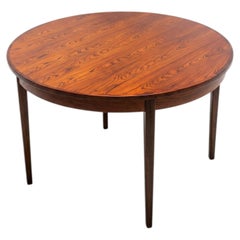 Scandinavian extendable dining table crafted from Brazilian rosewood - 1960s