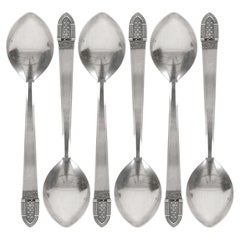 Set of silver teaspoons, 6 pcs., Jewelry factory city Tallinn, Estonia (USSR)