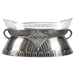 Pequeño jarrón chapado en plata de estilo Art Nouveau, WMF, Alemania, finales del siglo XIX