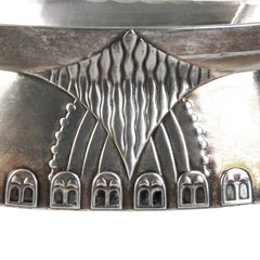 Pequeño jarrón chapado en plata de estilo Art Nouveau, WMF, Alemania, finales del siglo XIX