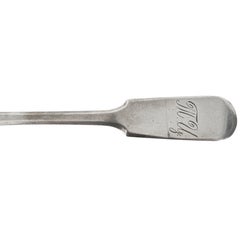 Silver dessert spoon, Latvia (Russian Empire), Riga, 1879