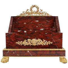 Marble and Gilt-Bronze Desk Set, France, second half of 19th century
