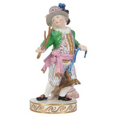 Porcelain Figure "Boy with a Toy Horse", Meissen, Germany, 19th century