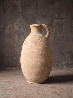 Ovoid Terracotta Water Jar with Single Handle, Morocco, Early 20th Century