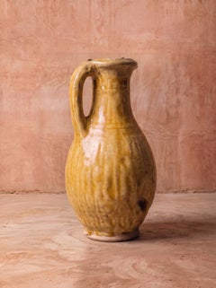 Glazed Terracotta Rolled-Rim Jug, Morocco