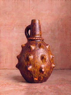 Glazed Terracotta Studded Amphora with Rope Band, Morocco