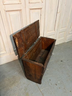 17th-Century Carved Fir Chest from the "Italian Queyras"
