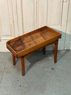 Mesa de escurrido de queso del siglo XIX, de madera de abeto de Valdostano