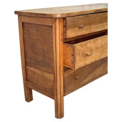 19th-Century Light Walnut Chest of Drawers