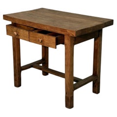 19th-century small walnut writing table