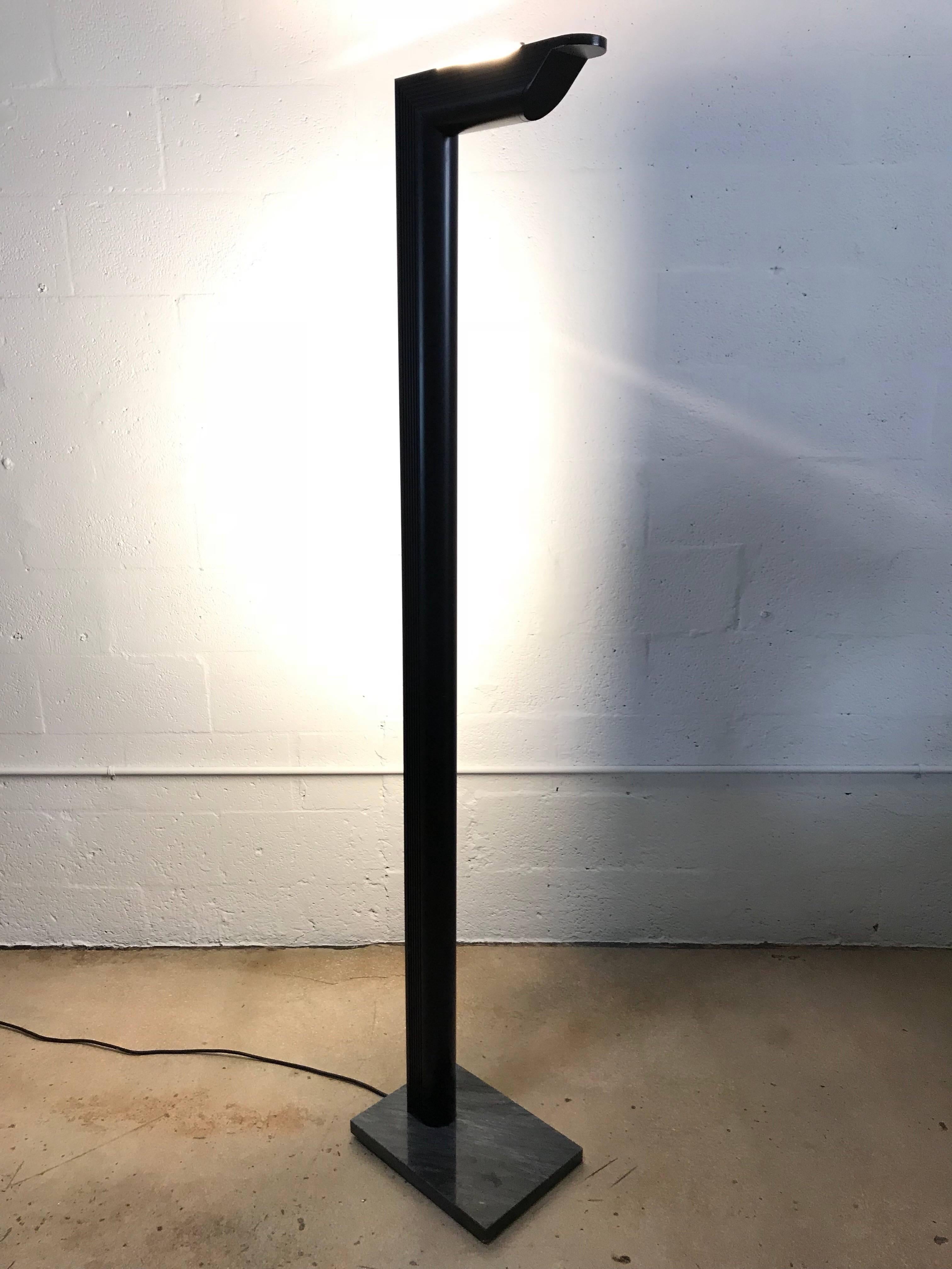 Painted Postmodern Torchiere Floor Lamp