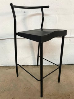 Set of Four Philippe Starck “Hi-Gold” Bar Stools for Kartell, Italy.
