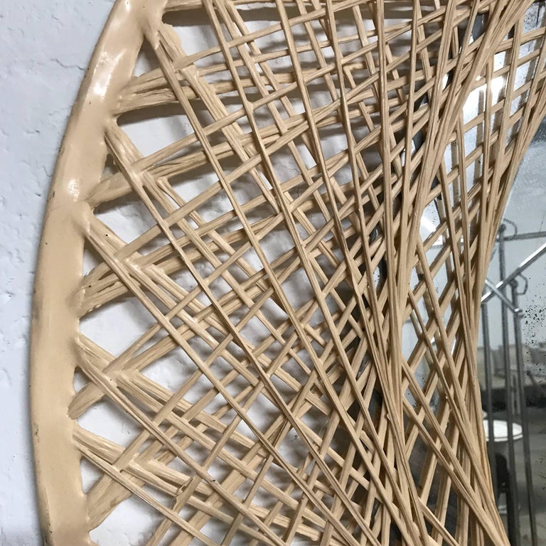 Spun Fiberglass Antique Mirror at 1stDibs